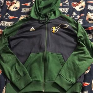 🏀🏀Adidas Utah Jazz Zip-Up Sweatshirt.